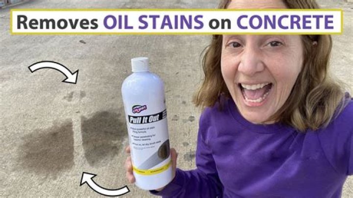 What is the best product to remove oil stains from concrete?