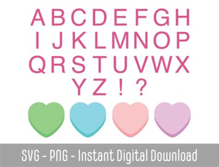 What is the conversation heart font?