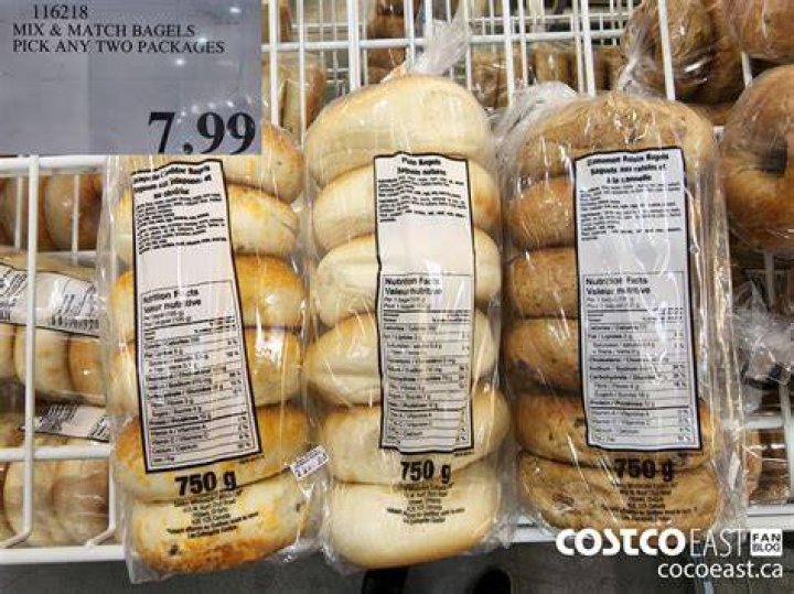 What is the cost per dozen bagels?