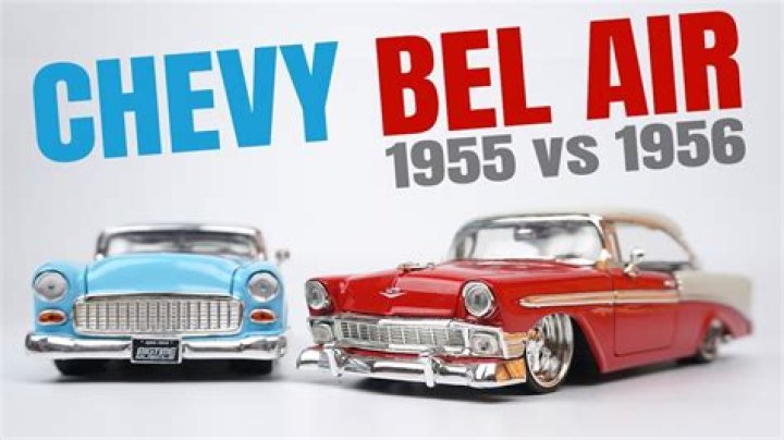 What is the difference between a 55 and 56 Chevy?