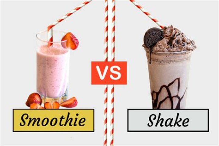 What is the difference between a cream smoothie and a milkshake?