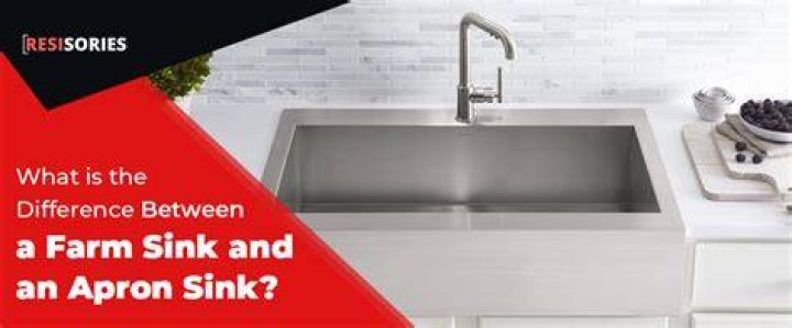 What is the difference between a farm sink and an apron sink?