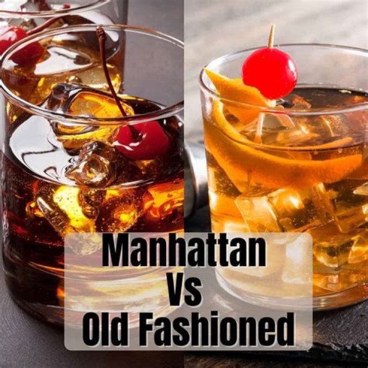 What is the difference between a Manhattan and an old fashioned drink?