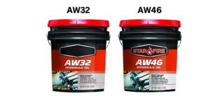 What is the difference between AW 32 and AW 46 hydraulic oil?