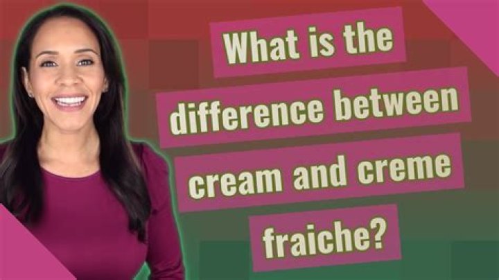 What is the difference between cream and creme fraiche?