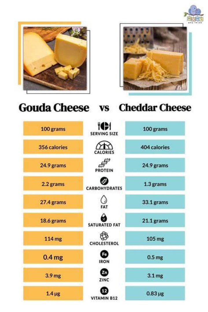 What is the difference between Gouda and Cheddar cheese?