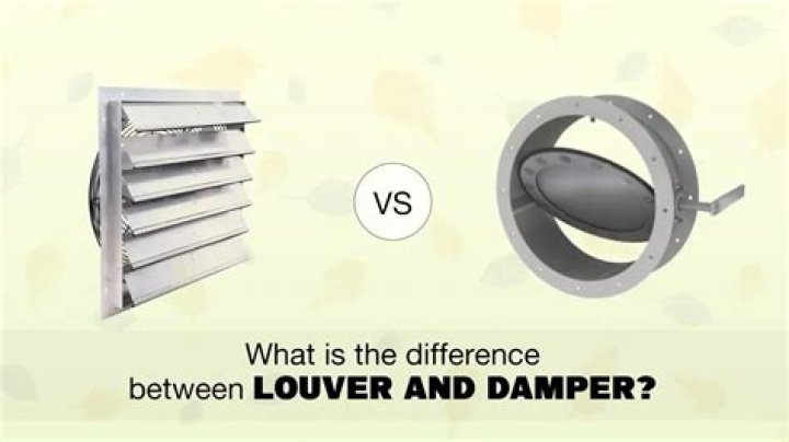 What is the difference between louver and damper?