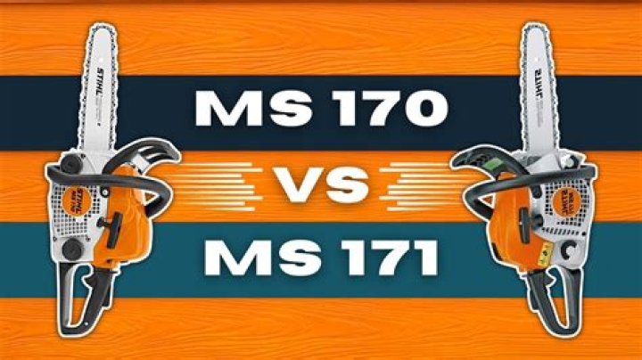What is the difference between Stihl 170 and 171?
