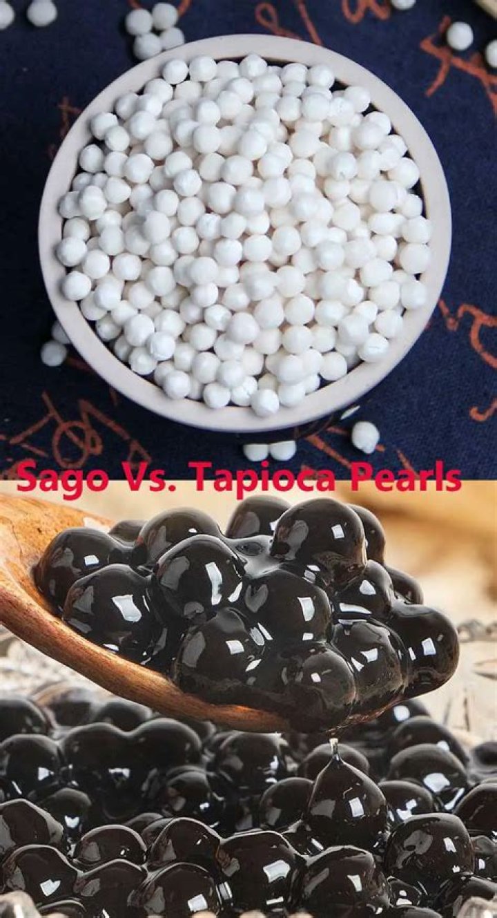 What is the difference between white and black tapioca pearls?