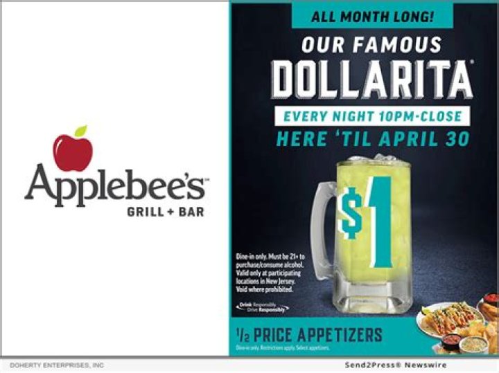 What is the dollar drink at Applebee’s this month?