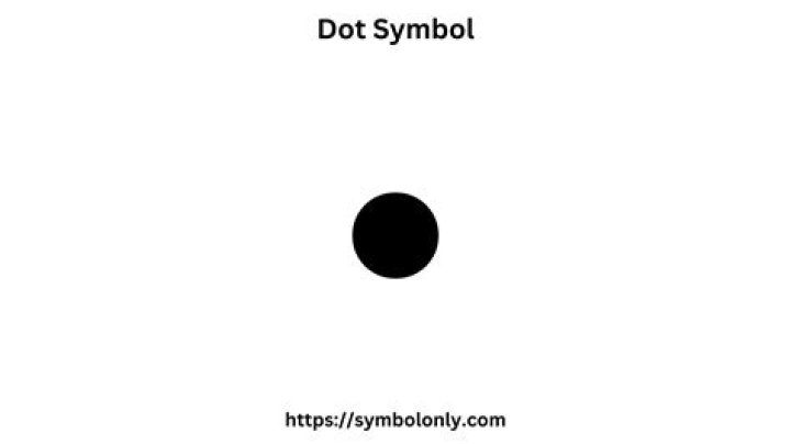 What is the dot symbol?