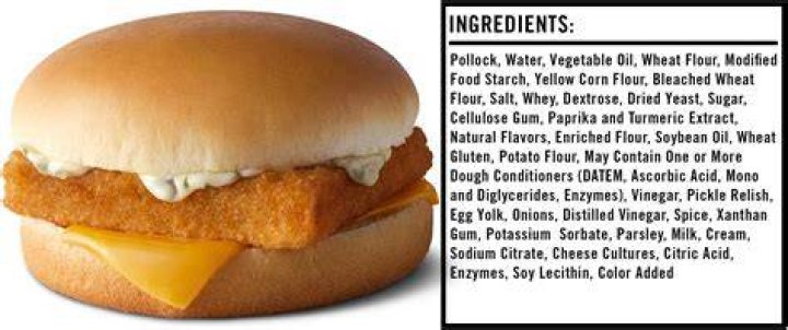 What is the filet o fish made of?