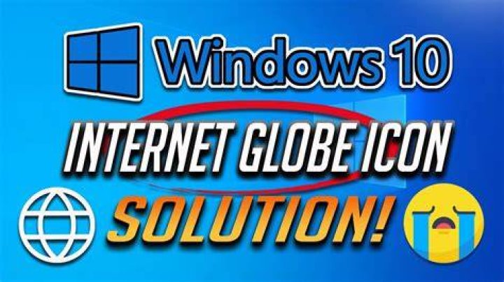 What is the globe icon on Windows 10?