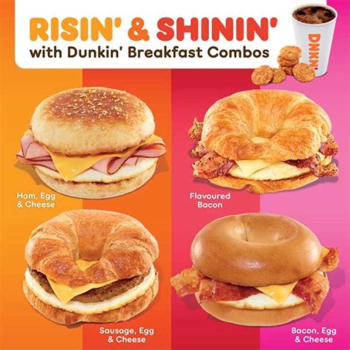 What is the healthiest breakfast at Dunkin Donuts?