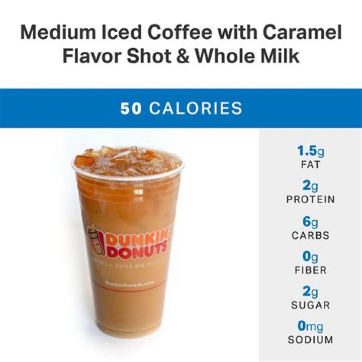 What is the healthiest coffee at Dunkin Donuts?