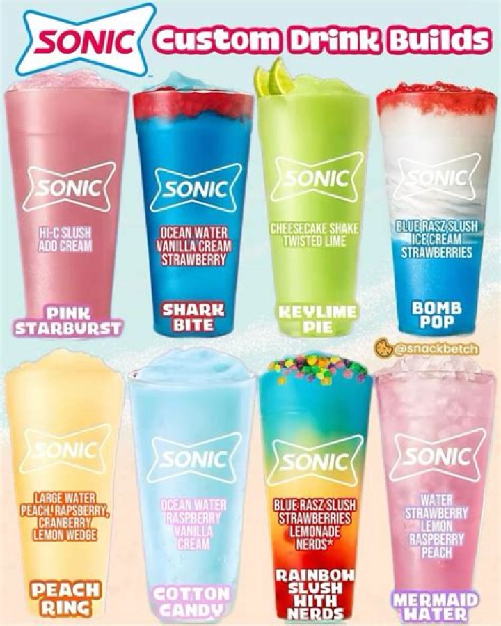 What is the healthiest drink at Sonic?