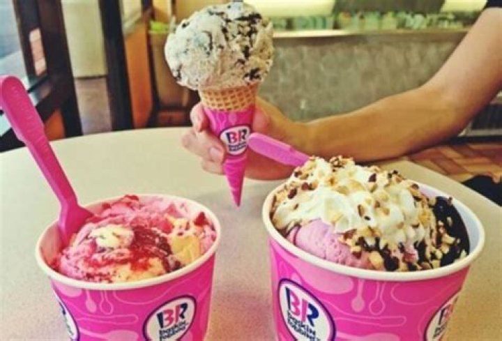 What is the healthiest ice cream at Baskin Robbins?