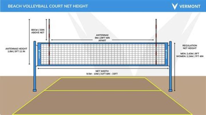 What is the length of service line in volleyball * 1 point?