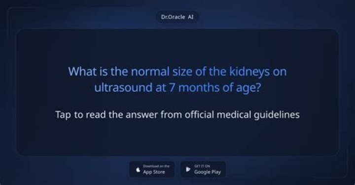 What is the normal size of the kidneys?