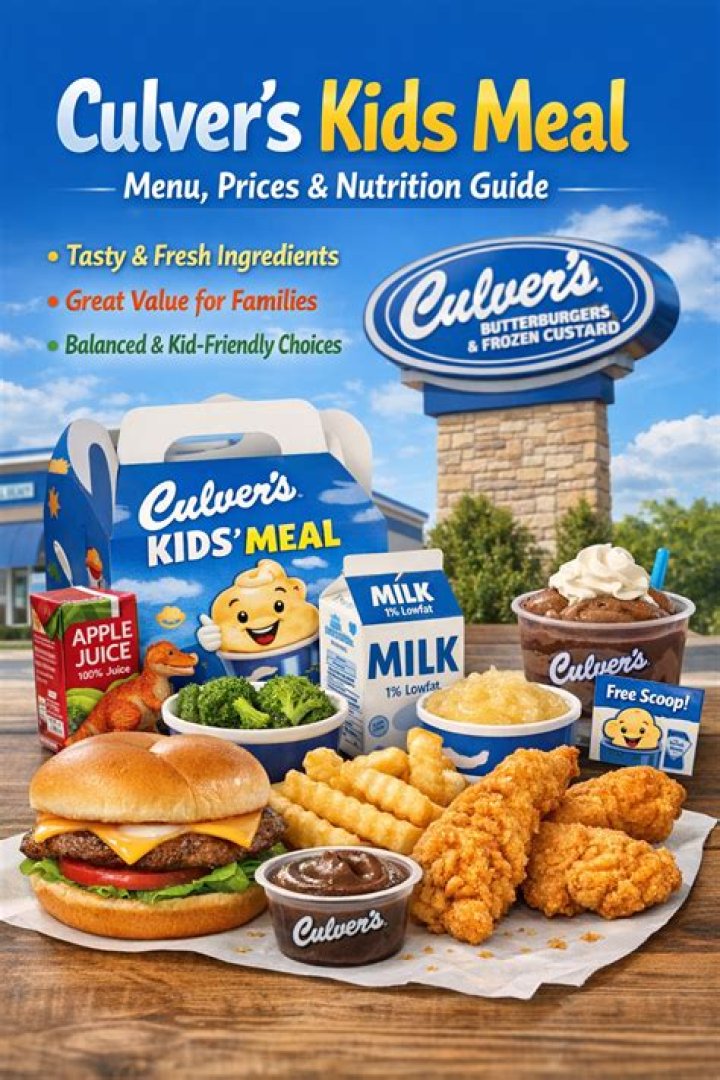 What is the price of a Culver’s kids meal?