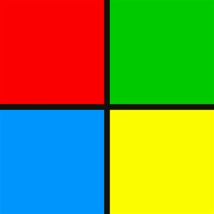 What is the red green blue and yellow logo?