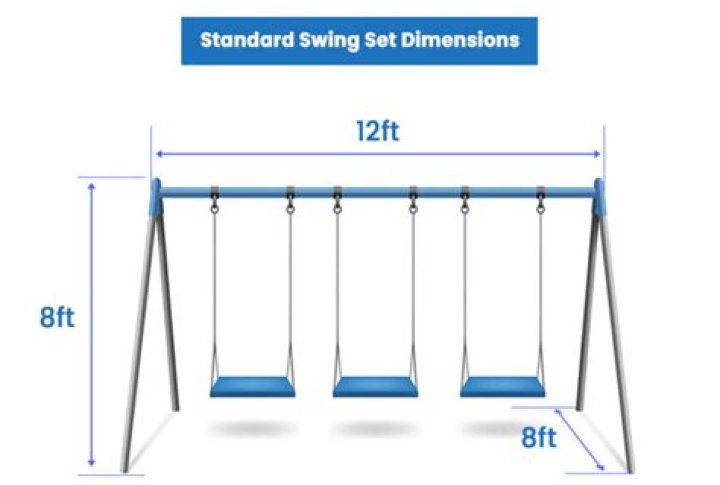 What is the standard height of a swing set?