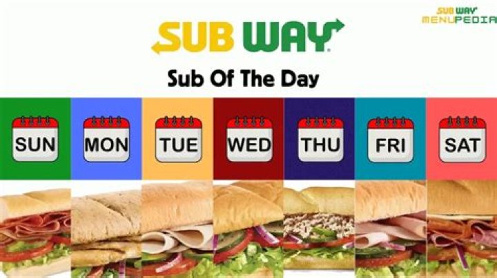 What is the sub of the day at Subway?
