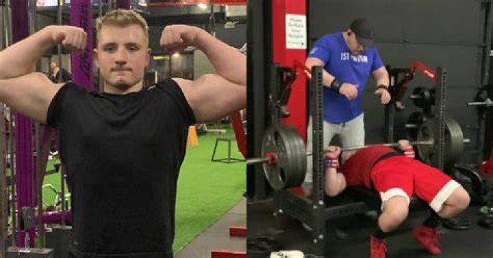 What is the world record for a 14 year old bench press?