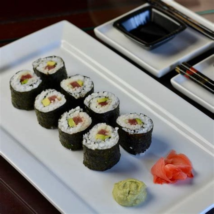 What is typically served with sushi?