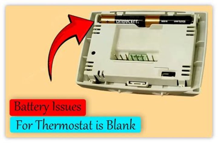 What is wrong when your thermostat goes blank?