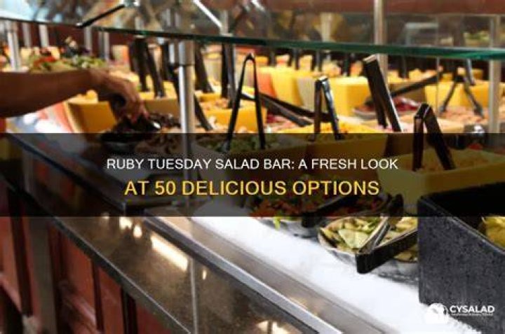 What items are on Ruby Tuesday salad bar?