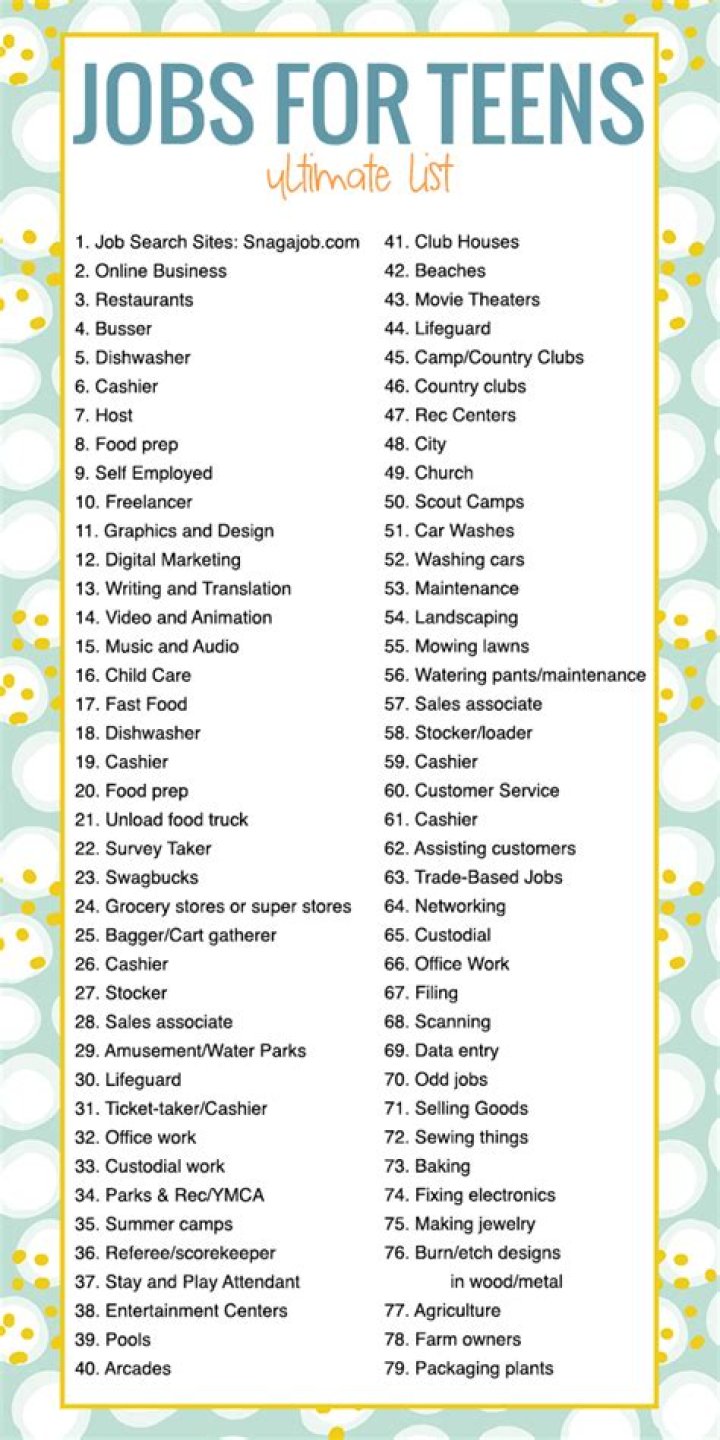 What jobs can I get 16?