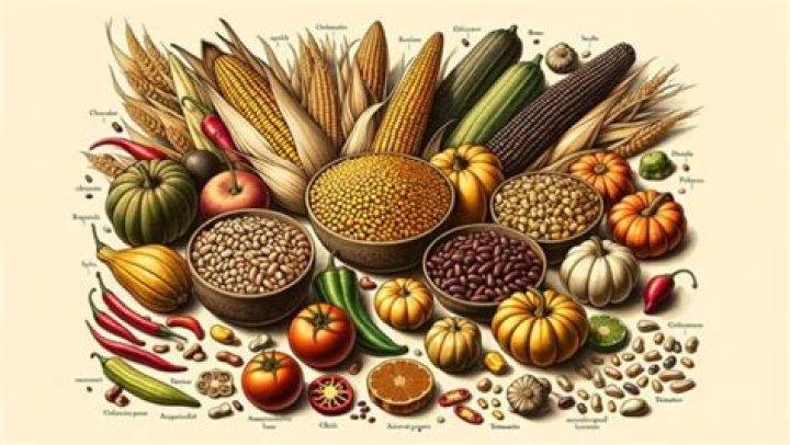 What kind of food did the Aztecs grow?