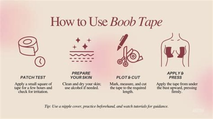 What kind of tape should I use to tape my breasts?