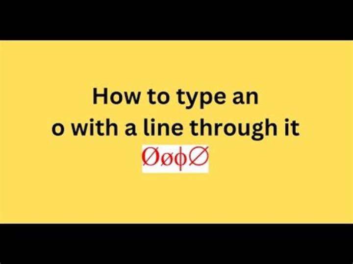 What language has an O with a line through it?