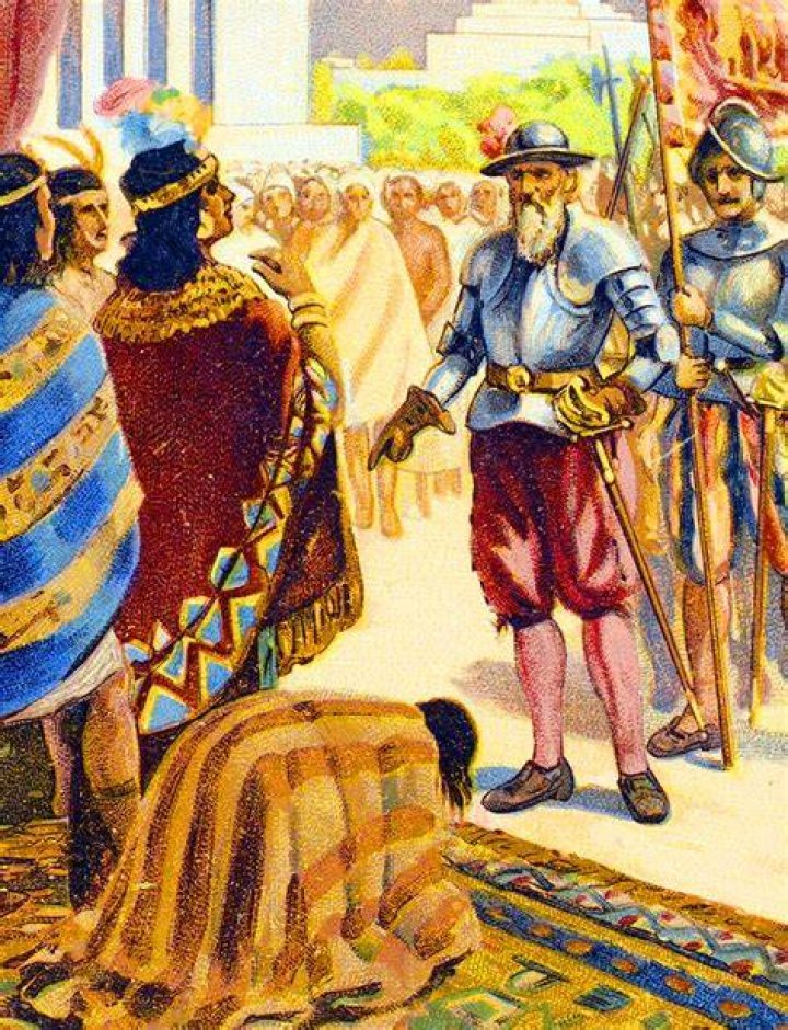 What Native American Empire was conquered by Francisco Pizarro?