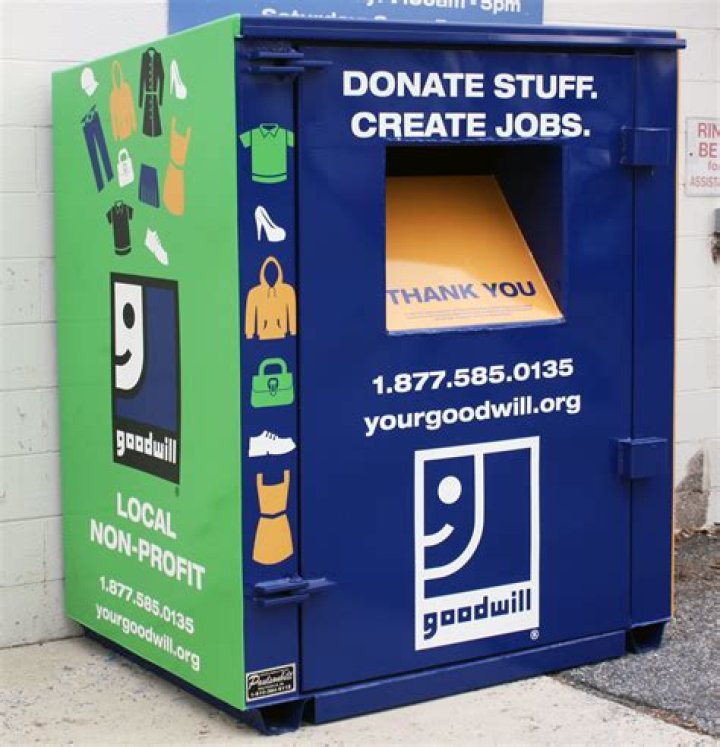 What percentage does Goodwill give to charity?