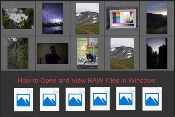 What programs can open raw files?