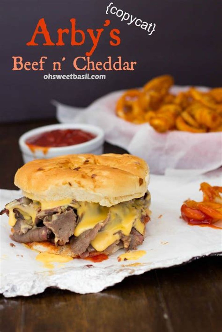 What’s on Arby’s beef and cheddar?