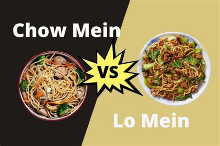 What’s the difference between chow mein and lo mein?