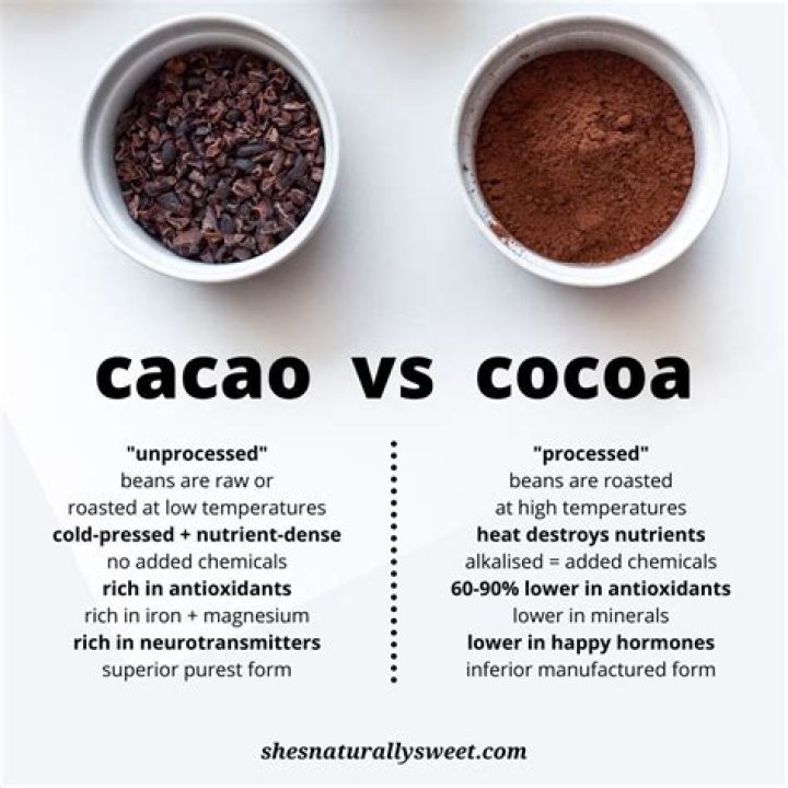 What’s the difference between cocoa powder and cacao powder?