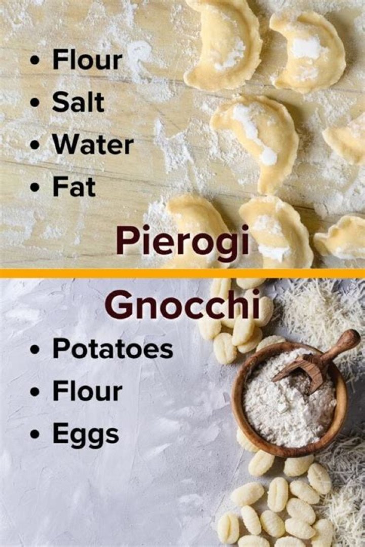 What’s the difference between gnocchi and pierogies?