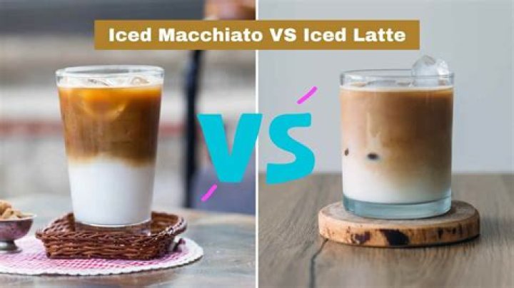 What’s the difference between iced coffee and macchiato?