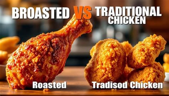 What’s the difference between roasted and broasted chicken?
