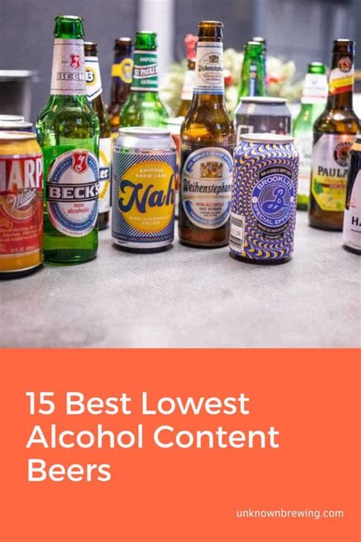 What’s the lowest alcohol content beer?
