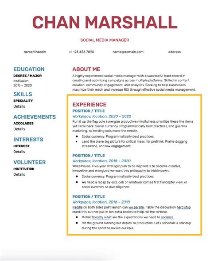 What should I put on my resume for Instacart?