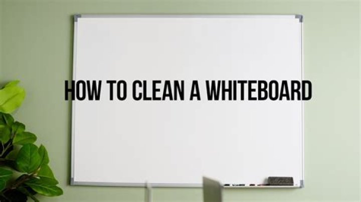 What should you not clean a whiteboard with?