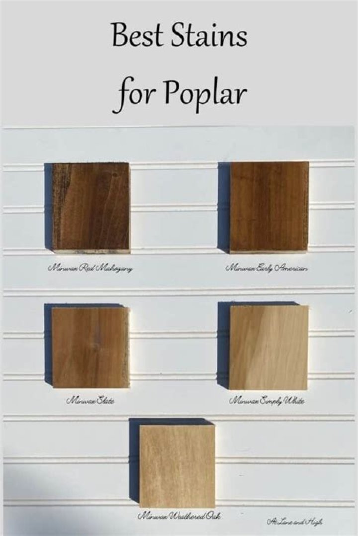What stain looks best on Poplar?