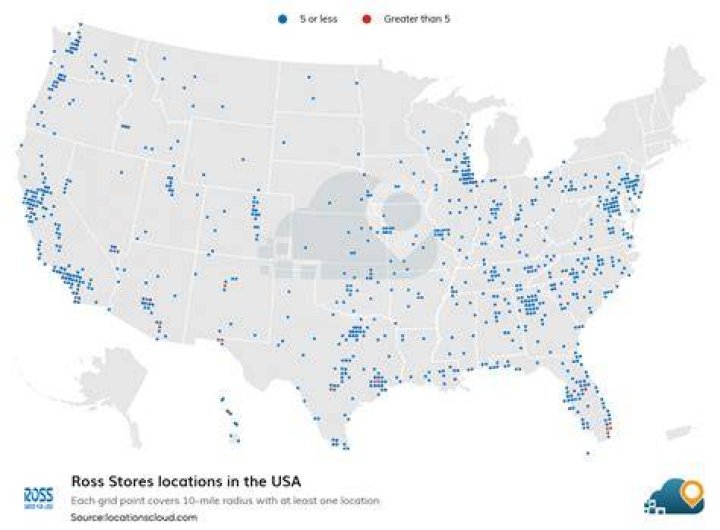 What state has the most Ross Stores?