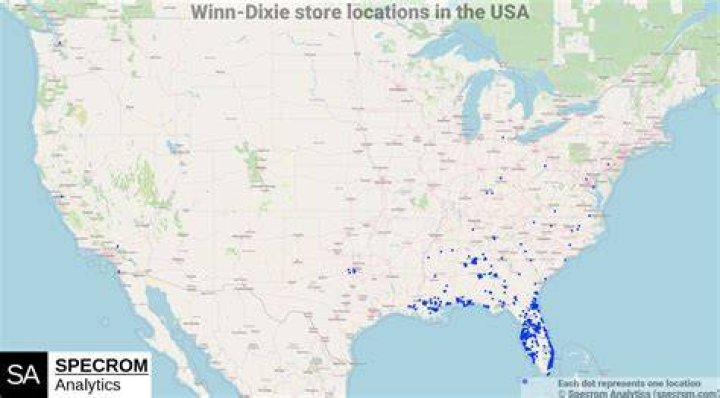 What states have Winn-Dixie stores?